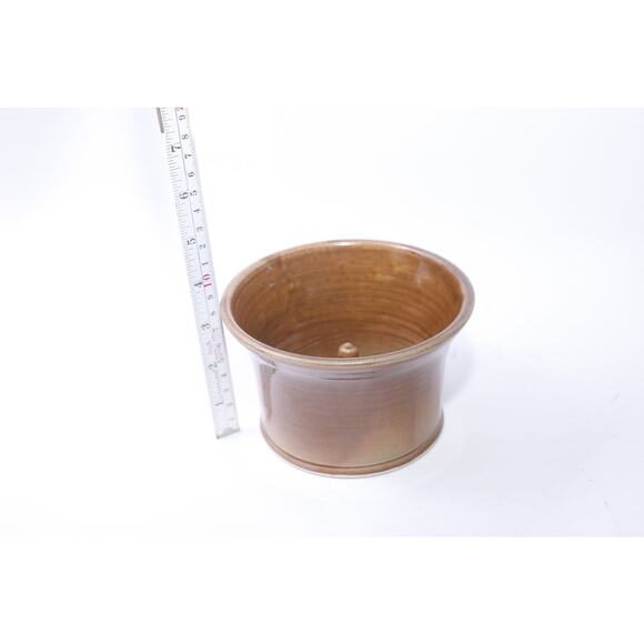 Vintage Ceramic Apple Baker, 3 1/2", Round, Hand Made, Baking, Desert Making, - Picture 2 of 2